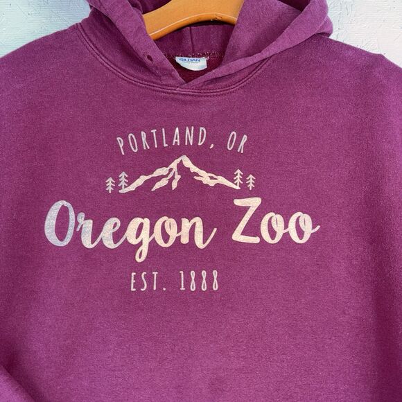 Portland Oregon Purple Hoodie Sweatshirt no size tag Womens L Mens M - Picture 4 of 14